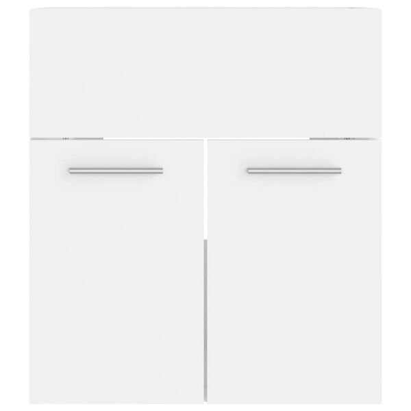 vidaXL Omarica za umivalnik bela 41x38,5x46 cm inženirski les