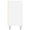 vidaXL Komoda bela 60x35x70 cm inženirski les