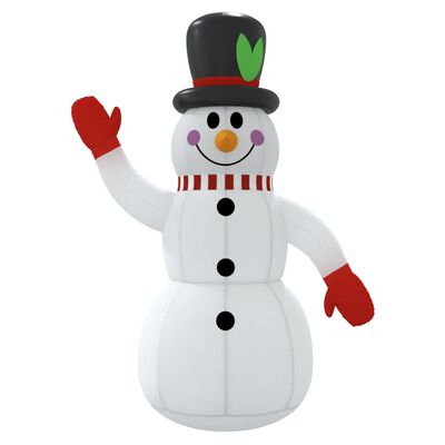 vidaXL Napihljiv snežak z LED lučkami 120 cm