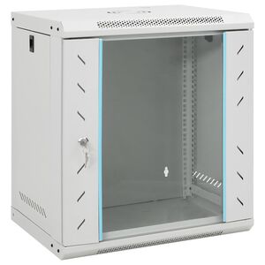 vidaXL Stenska omrežna omarica 12U 19" IP20 53x40x60 cm
