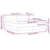 vidaXL Postelja z vzmetnico z vzmetnico Temno rjava 180 x 200 cm blago