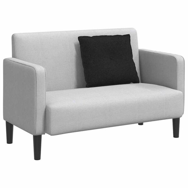 vidaXL Poglavni vzglavnik Črna 60 x 19 x 50 cm blago