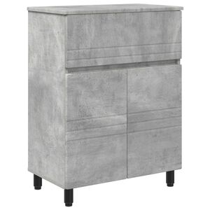vidaXL Kopalni&scaron;ka enota Betonsko siva 60 x 35 x 80 cm Inženirski les