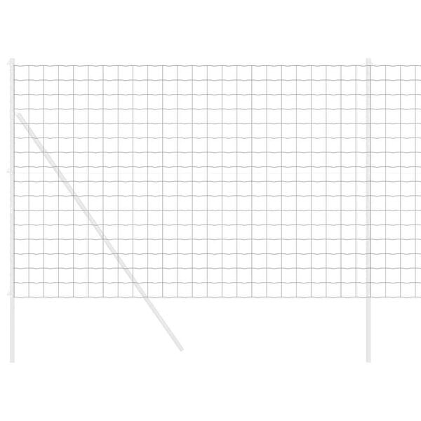 vidaXL Evropska ograja Siva 1.6 x 10 m PVC prevlečen železo