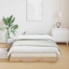 vidaXL Posteljni okvir Naravna 80 x 220 cm Trden borov les