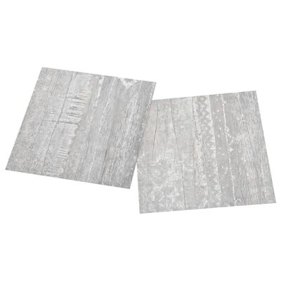 vidaXL Samolepilne talne plošče 55 kosov PVC 5,11 m² sive