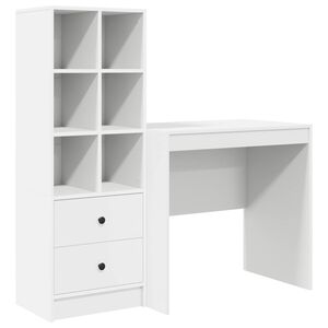 vidaXL Miza Bela 125,5 x 50 x 127 cm 2 kos