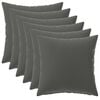 vidaXL Blazina z blazino HEERLEN 6 kos Antracit Poliester