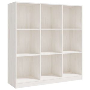 vidaXL Knjižna omara za razdelitev prostora bela 104x33,5x110 cm