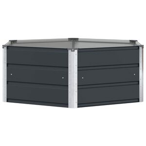 vidaXL Cvetlično korito Antracit 129 x 129 x 45 cm Jeklo