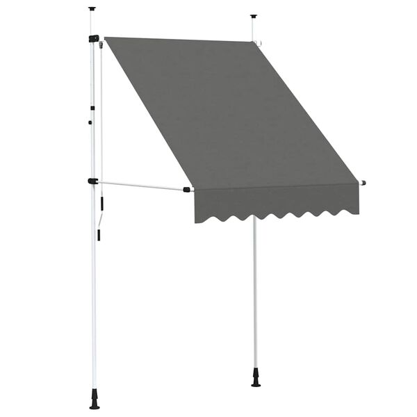 vidaXL Ročno zložljiva tenda 150 cm antracitna