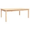 vidaXL Vrtna miza 121x82,5x45 cm trdna borovina