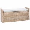 vidaXL Klop s prostorom za shranjevanje GENDT Naravna 110 x 40 x 50 cm