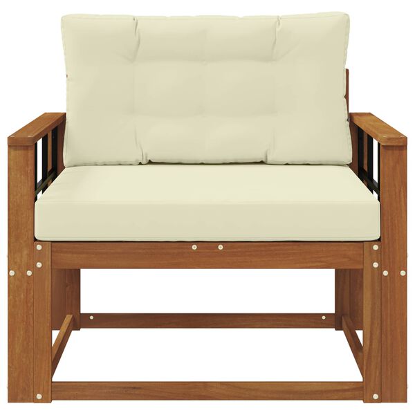 vidaXL Srednji zunanji kavč Masiven les akacije Naravna