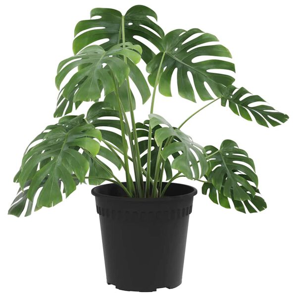 vidaXL Okrogli cvetlični lonec 24 pcs Črna &Oslash; 17 x 14 cm Plastika