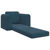 vidaXL Sofa postelja Modra 98 x 71 x 83 cm Žamet