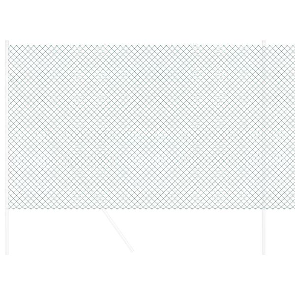 vidaXL Ograja iz verižne povezave Zelena 10 x 1,6 m Jeklo