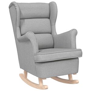 vidaXL Gugalni stol Cloud Grey 74x90x102 cm Tkanina