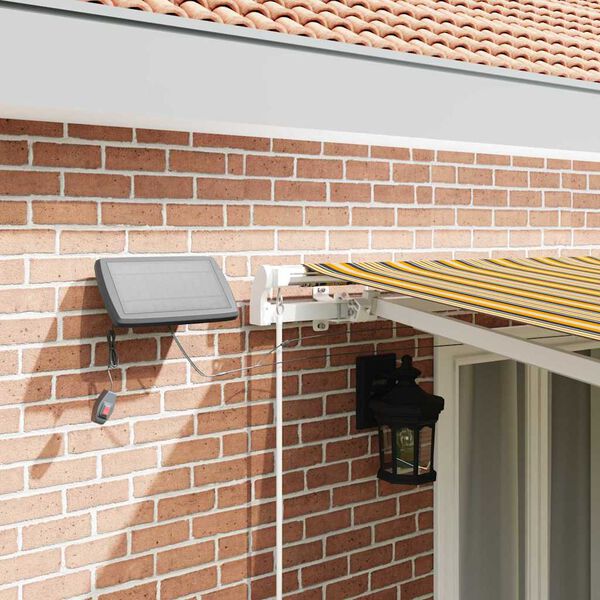 vidaXL Retraktilna tenda večbarvno 500 × 300 cm Tkanina in jeklo