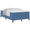 vidaXL Boxspring postelja Modra 120 x 200 cm Žametna tkanina