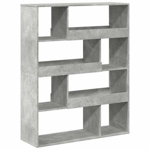 vidaXL Pregrada za prostor betonsko siva 100x33x125,5 cm inž. les