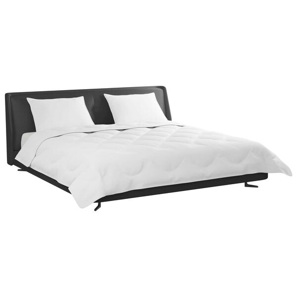 vidaXL Odeja z blazino 3 pcs Bela Mikrofibra