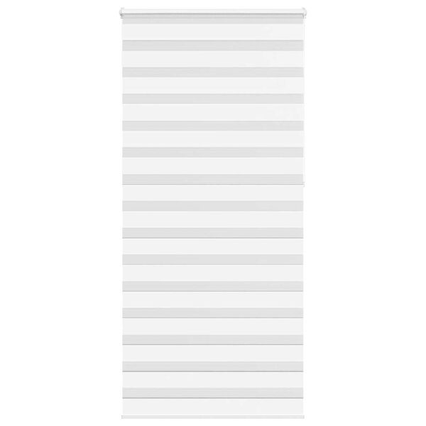 vidaXL Zebra senčilo bela 95x230 cm tkanina &scaron;irina 90,9cm poliester