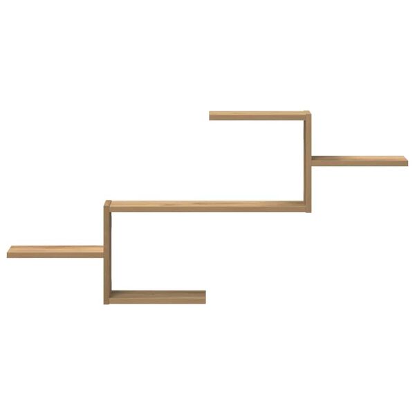 vidaXL Stenska polica artisan hrast 104x15x49 cm inženirski les