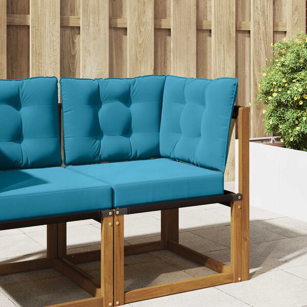 vidaXL Zunanja blazina za kavč 3 pcs Kraljevo modra Poliester