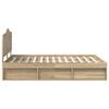 vidaXL Konstrukcija postelje Sonoma 140 x 200 cm Masivno borovo les