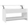 vidaXL Klubska mizica bela 102x50x52,5 cm konstruiran les