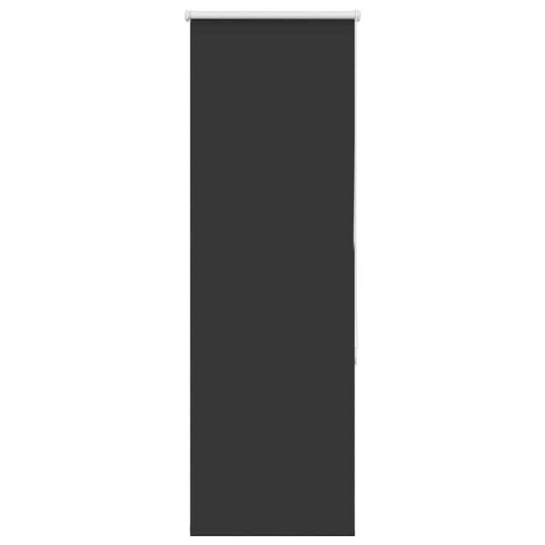 vidaXL Rolo zatemnjena črna 50x130 cm tkanina &scaron;irina 45,7 cm poliester