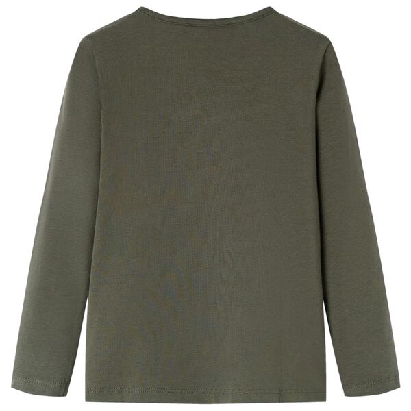 Otro&scaron;ka majica z dolgimi rokavi kaki 104