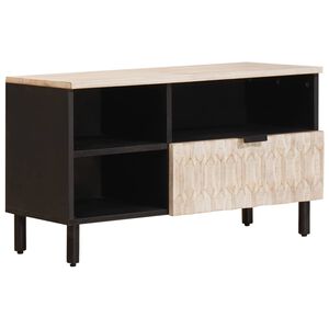 vidaXL TV omarica Bel pranje fini&scaron; 80 x 33 x 46 cm Masiven les manga