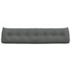 vidaXL Poglavni vzglavnik Temno siva 200 x 24 x 50 cm blago