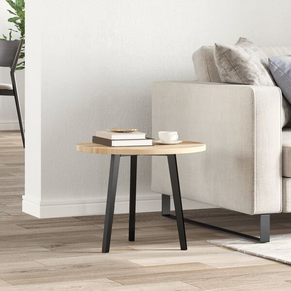 vidaXL Mizna plo&scaron;ča okrogla &Oslash;50x2 cm trdna akacija