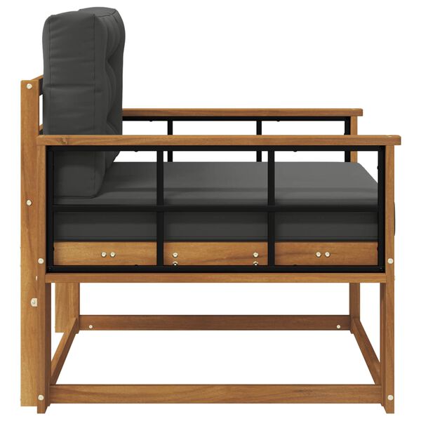 vidaXL Srednji zunanji kavč Masiven les akacije Naravna