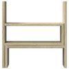vidaXL Organizator za mizo nastavljiv sonoma hrast 42x21,5x42 cm les