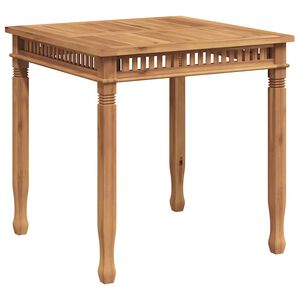 vidaXL Vrtna jedilna miza 80x80x80 cm trdna tikovina