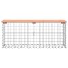 vidaXL Vrtna gabionska klop 103x31,5x42 cm trden les douglas