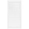 vidaXL Vrata za omarico z letvicami bela 99,3x49,4 cm trdna borovina