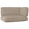 vidaXL Set blazin za palete 3 pcs Taupe Oxford tkanina