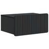 vidaXL Stenski nočni omarici Črna 49 x 34,5 x 24 cm Inženirski les