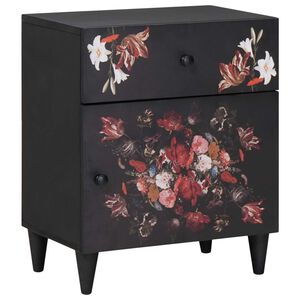 vidaXL Nočna omarica večbarvno 50 x 33 x 60 cm Masiven les manga