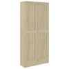 vidaXL Knjižna omara sonoma hrast 82,5x30,5x185,5 cm iverna plo&scaron;ča
