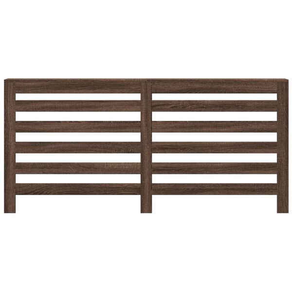 vidaXL Pokrov za radiator rjav hrast 175x20x82 cm inženirski les