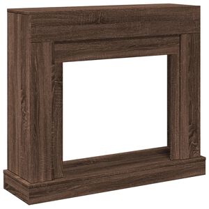 vidaXL Okvir za kamin rjavi hrast 100x30x87,5 cm inženirski les