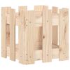 vidaXL Vrtno korito z ograjico 30x30x30 cm trdna borovina
