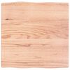 vidaXL Mizna plo&scaron;ča sv. rjava 60x60x(2-4) cm obdelana trdna hrastovina