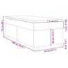 vidaXL Box spring postelja z vzmetnico svetlo siva 90x190 cm blago